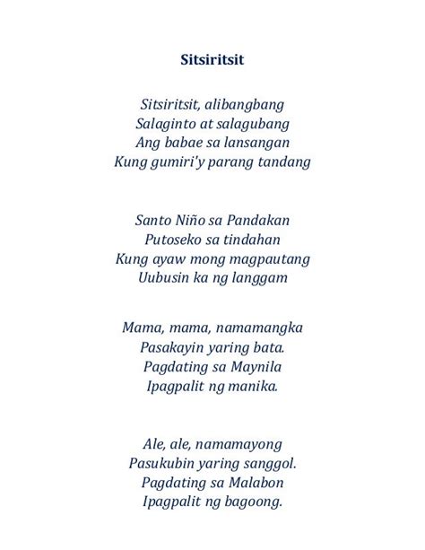 diona filipino|Katutubong Awit ng mga Tagalog: Mga Halimbawa.
